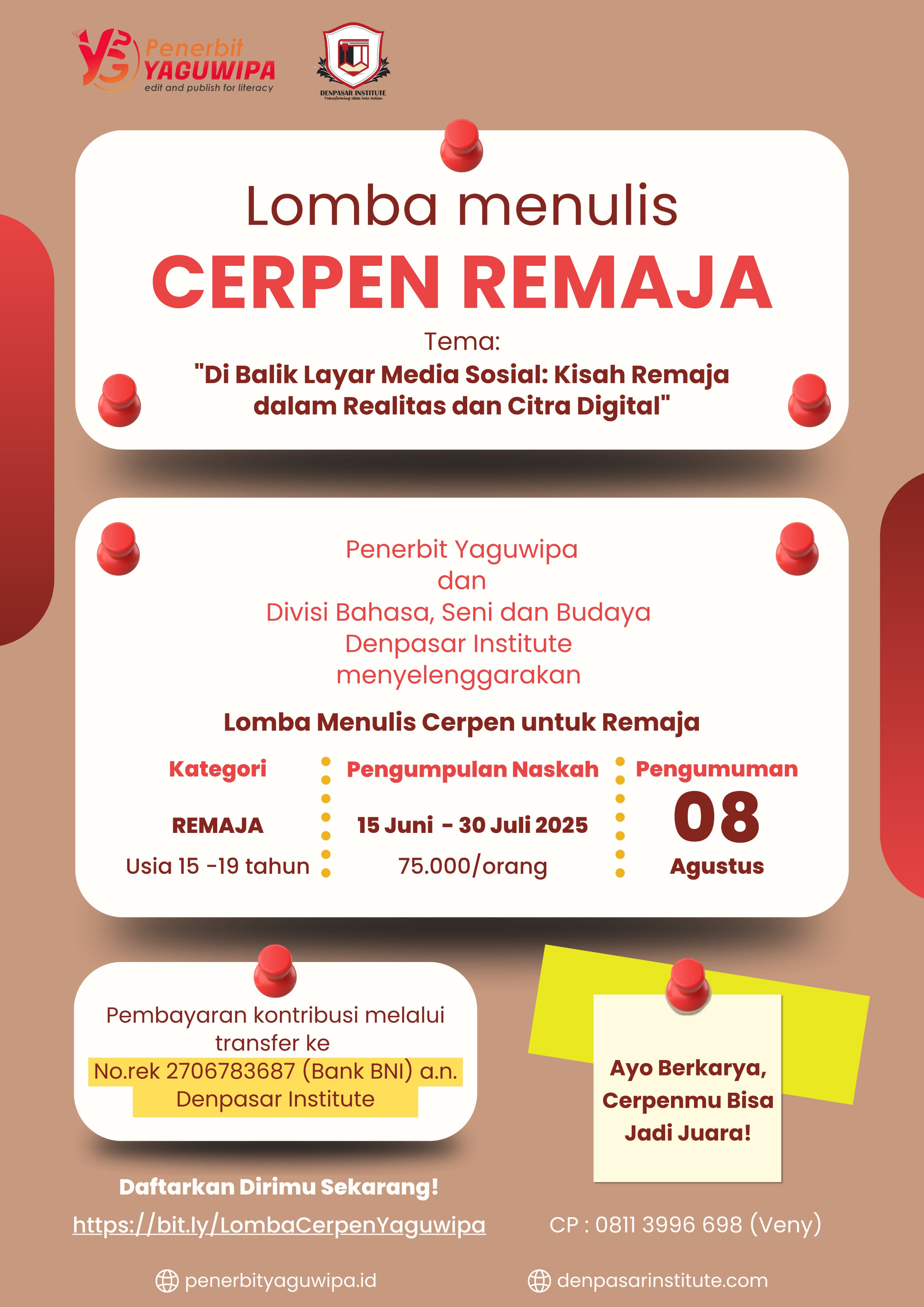 Lomba Menulis Cerpen Remaja 2025