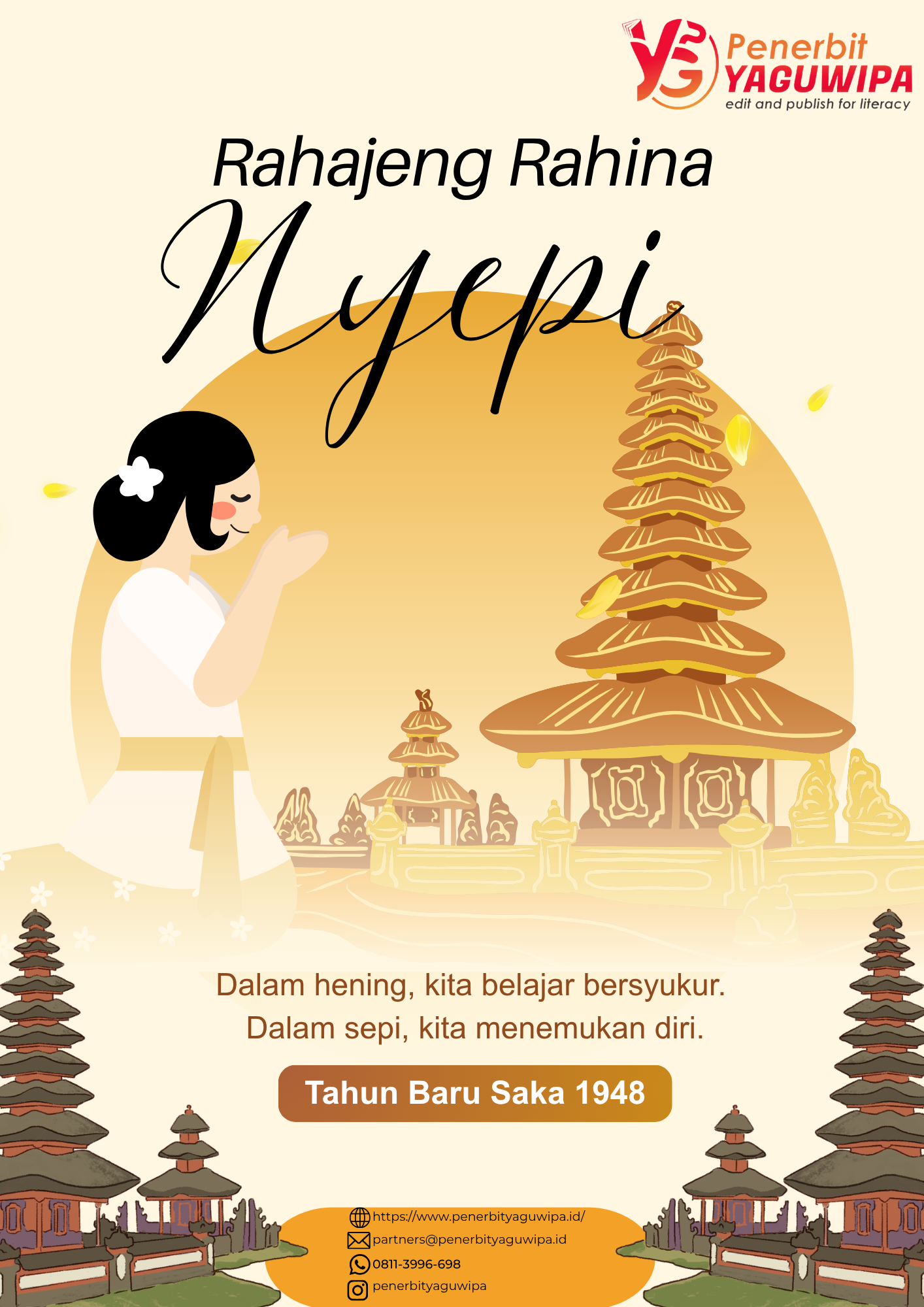 Penerbit Yaguwipa Mengucapkan Selamat Hari Raya Nyepi Tahun Caka 1948