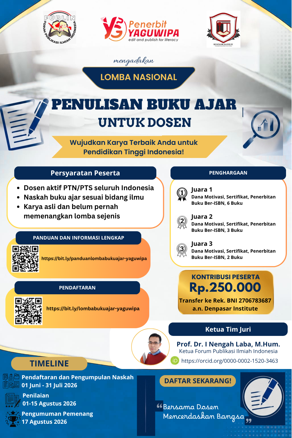 Penerbit Yaguwipa Dorong Inovasi Pendidikan melalui Lomba Penulisan Buku Ajar 2026