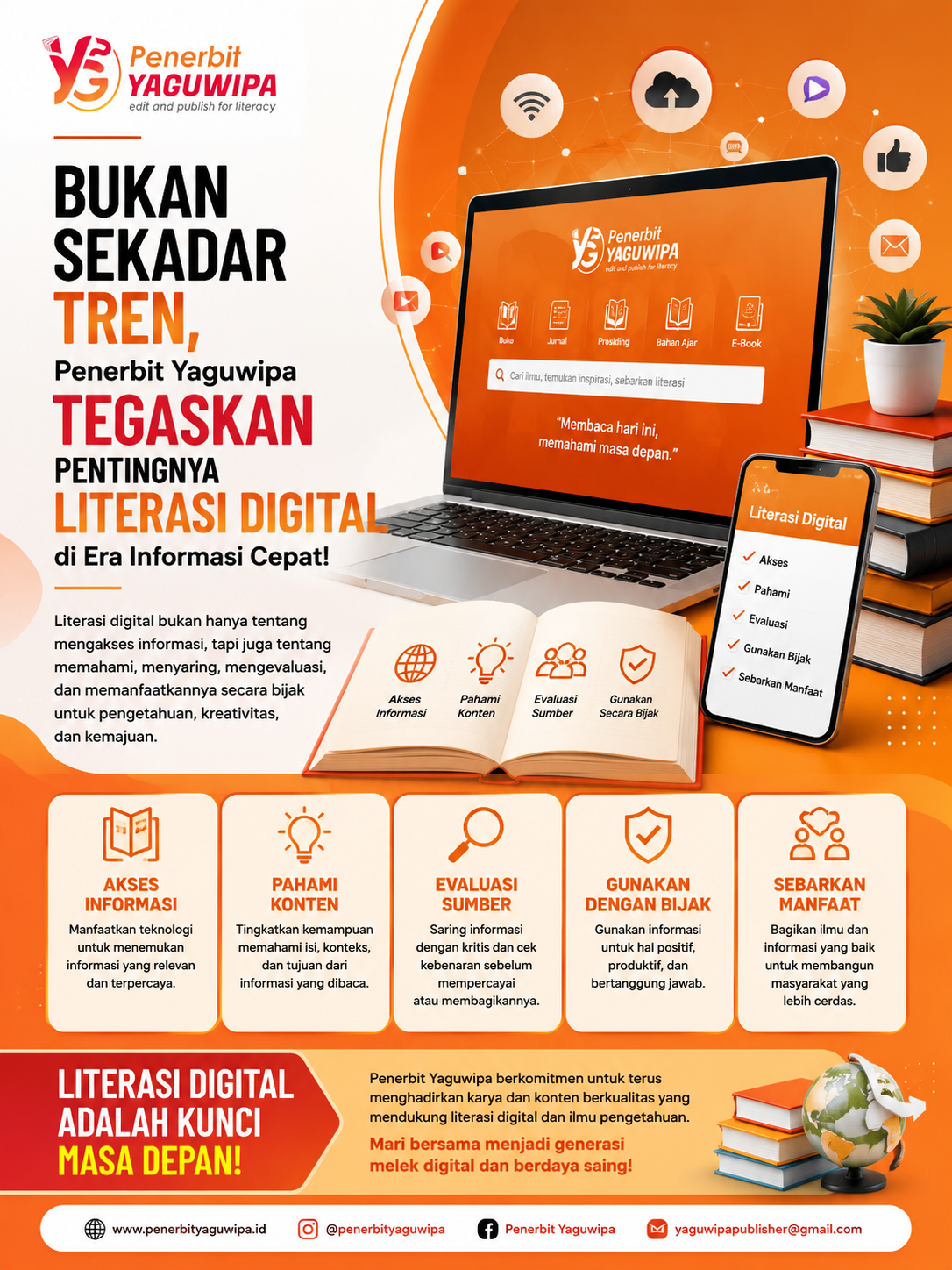 Bukan Sekadar Tren, Penerbit Yaguwipa Tegaskan Pentingnya Literasi Digital di Era Informasi Cepat