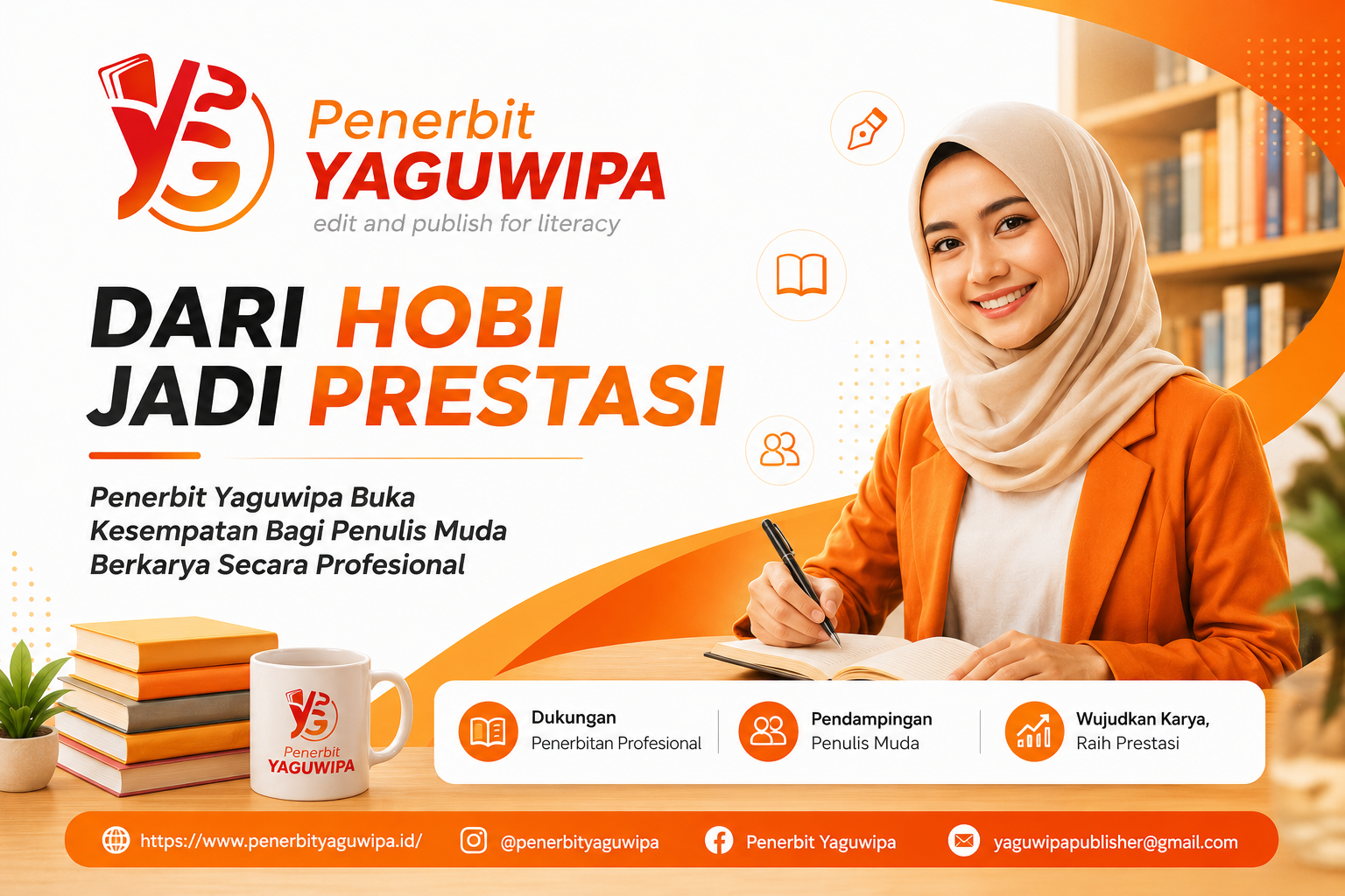 Dari Hobi Jadi Prestasi: Penerbit Yaguwipa Buka Kesempatan Bagi Penulis Muda Berkarya Secara Profesional