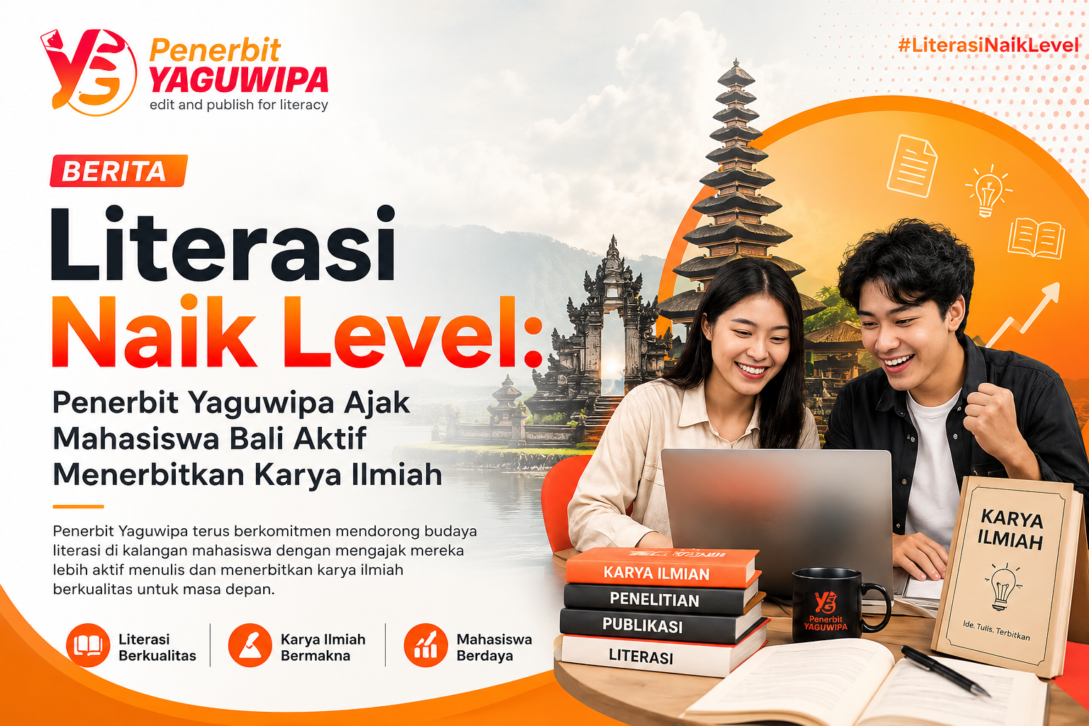 Literasi Naik Level: Penerbit Yaguwipa Ajak Mahasiswa Bali Aktif Menerbitkan Karya Ilmiah