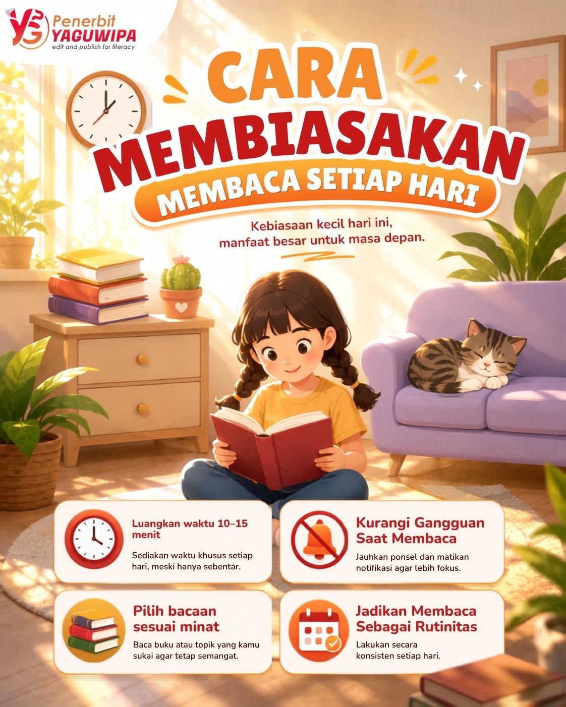 Mau Jadi Lebih Rajin Membaca? Mulai dari Kebiasaan Kecil Ini!