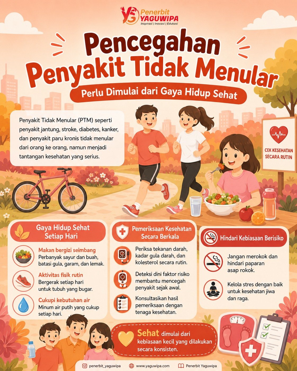 Pencegahan Penyakit Tidak Menular Perlu Dimulai dari Gaya Hidup Sehat