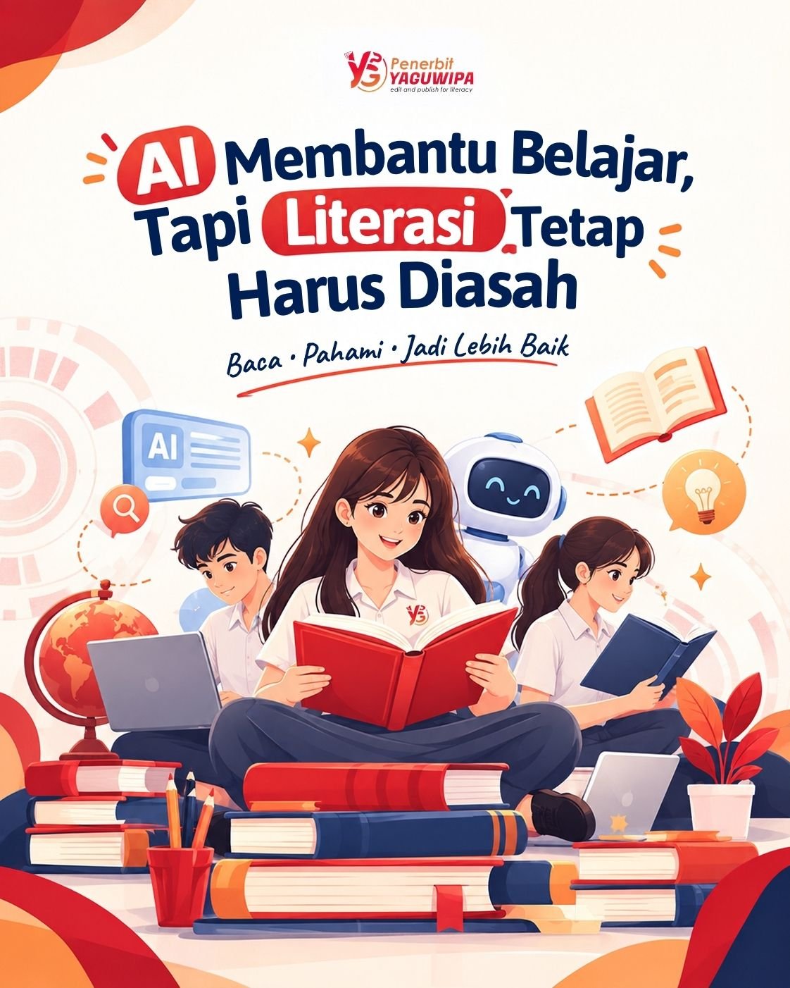 AI Semakin Canggih, Minat Baca Tetap Harus Diperkuat