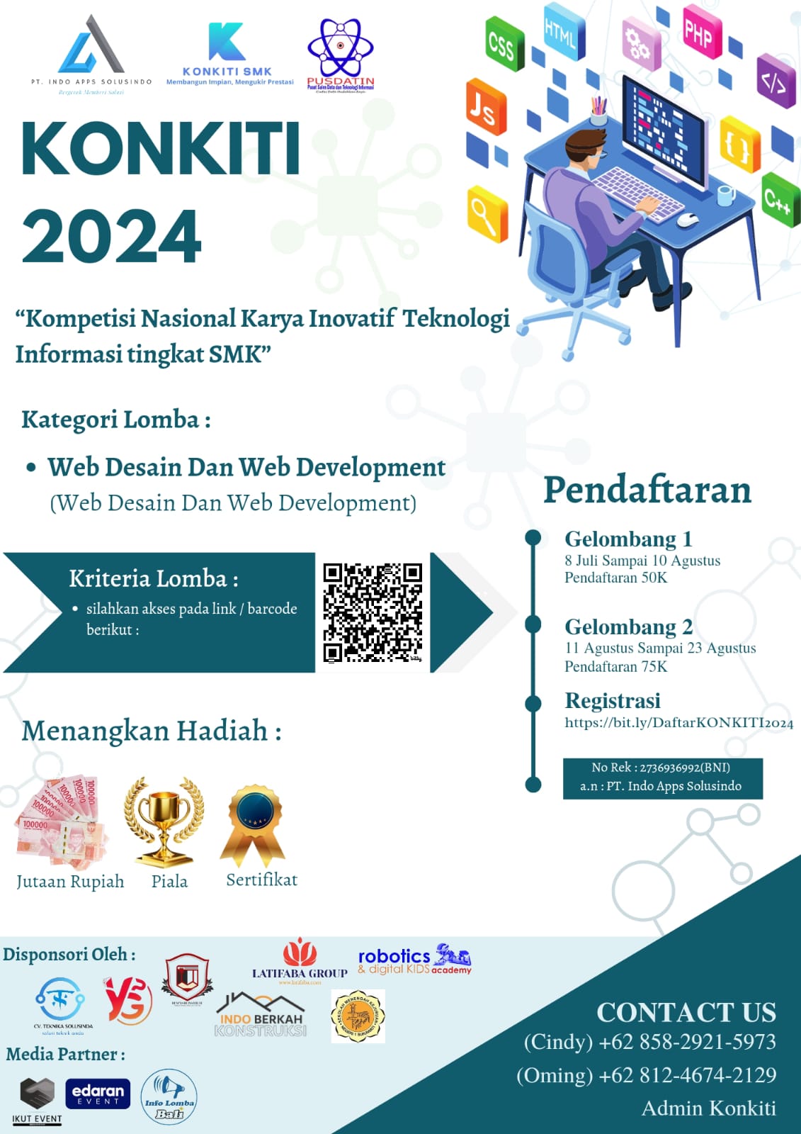 Perlombaan Web Desain Kontiki 2024 Digarap Indoapps dan Penerbit Yaguwipa