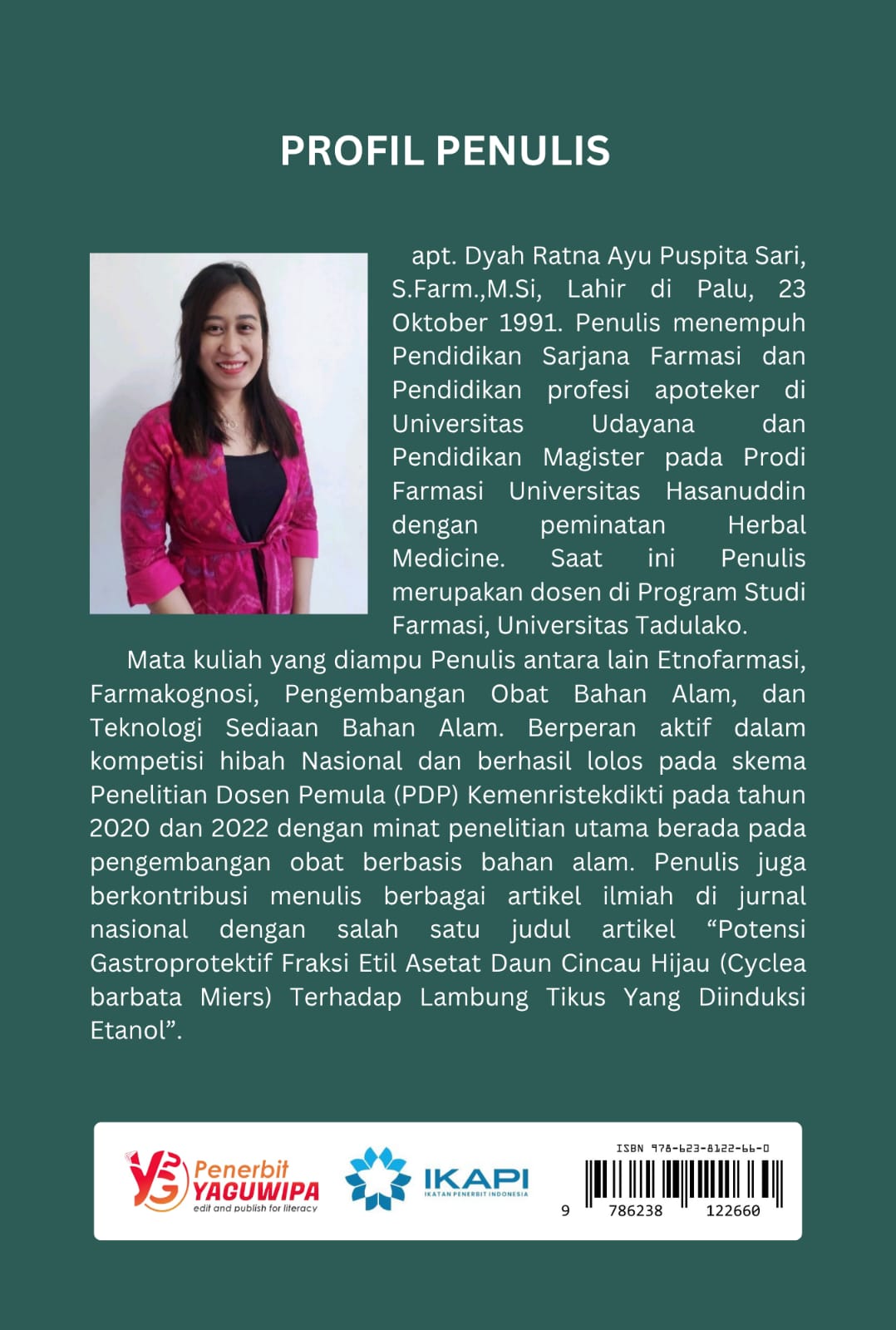 Enzyme Assisted Extraction: Perspektif Baru dalam Pengembangan Obat Herbal dan Natural Product cover belakang