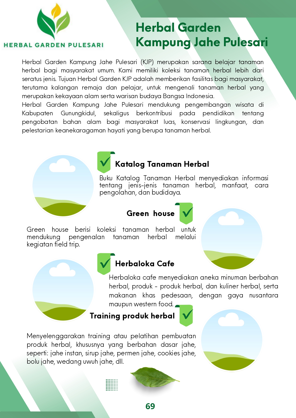 Katalog Tanaman Herbal (Herbal Garden Kampung Jahe Pulesari) cover belakang