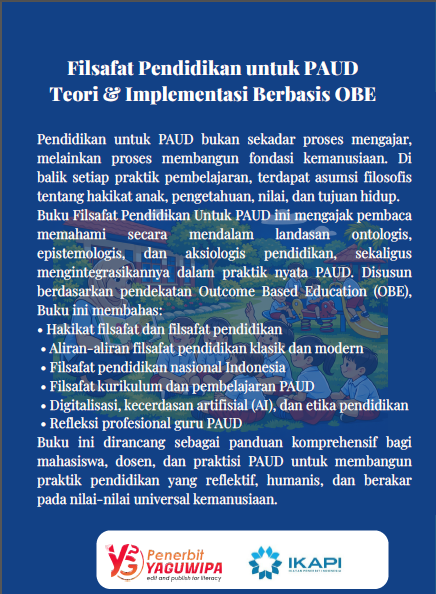 Filsafat Pendidikan untuk PAUD (Teori & Implementasi Berbasis OBE)  cover belakang