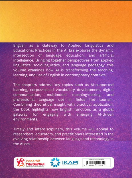 English as a Gateway to Applied Linguistics and Educational Practices in the AI Era cover belakang