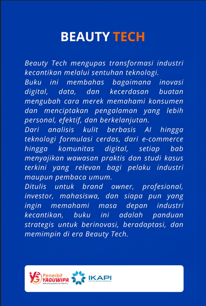 BEAUTY TECH:  Integrasi Kecerdasan Buatan, Literasi Digital, dan Cosmeceutical dalam Layanan Kefarmasian cover belakang