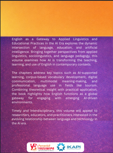 English as a Gateway to Applied Linguistics and Educational Practices in the AI Era cover belakang