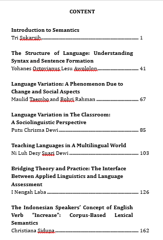 LANGUAGE, LITERATURE, AND TECHNOLOGY IN CONTEMPORARY EDUCATION daftar isi