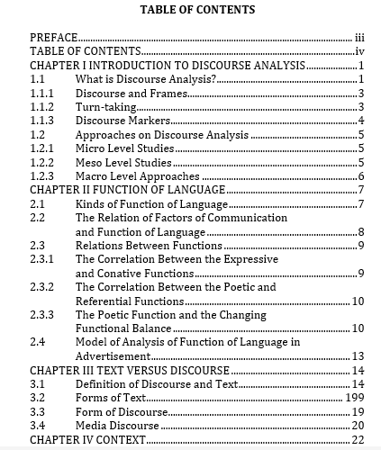 Basic Understanding of Discourse Analysis and Its Practice daftar isi